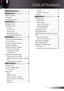 Page 1
English

Table of Contents
Table of Contents ........................1
Usage Notice  ...............................2
Safety Information .......................................2
Precautions  .................................................3
Eye Safety Warnings ...................................6
Introduction  .................................7
Package Overview  ......................................7
Product Overview ........................................8
Main Unit...