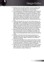 Page 5
English5

Usage Notice

Pregnant women, the elderly, sufferers of serious medical condi-
tions, those who are sleep deprived or under the influence of 
alcohol should avoid utilizing the unit’s 3D functionality.
If you experience any of the following symptoms, stop viewing 3D 
pictures immediately and consult a medical specialist: () altered 
vision; (2) light-headedness; (3) dizziness; (4) involuntary move-
ments such as eye or muscle twitching; (5) confusion; (6) nausea; 
(7) loss of awareness;...