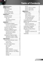 Page 11English
Table of Contents ............................1
Usage Notice ...................................2
Safety Information ...............................2
Precautions  .........................................3
Eye Safety Warnings  ..........................6
Flexible Angle Setting .........................6
Introduction ......................................7
Package Overview  ..............................7
Product Overview  ...............................8
Main Unit...