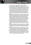 Page 55English
Usage Notice
tions, those who are sleep deprived or under the influence of 
alcohol should avoid utilizing the unit’s 3D functionality.
If you experience any of the following symptoms, stop viewing 3D  ™
pictures immediately and consult a medical specialist: (1) altered 
vision; (2) light-headedness; (3) dizziness; (4) involuntary move-
ments such as eye or muscle twitching; (5) confusion; (6) nausea; 
(7) loss of awareness; (8) convulsions; (9) cramps; and/ or (10) 
disorientation....