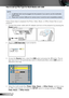 Page 3534English
How to set-up File Type for Multi-Media with USB
NOTE: A USB flash disk must be plugged into the projector if you want to use the multimedia 
1. 
USB function.
Please don’t connect USB port for camera since it would be exist comp\
atibility problem.
2. 
Follow these steps to playback the Photo, Video, Music, or Office Viewer files on your 
projector:
Connect the power cable with AC adapter and turn on the projector by pressing the 1. 
Power button. 
FOCUS
FOCUS
Plug in a 2. USB flash disk to...