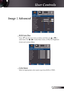 Page 27
27English

User Controls

 RGB Gain/Bias
Press   into the next menu as below and then use  or  to 
select item. Use  or  to select Red, Green, or Blue for brightness 
(Gain) and contrast (Bias).
 Color Space
Select an appropriate color matrix type from RGB or YPbPr.
Image | Advanced 