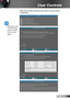 Page 2323English
User Controls
 Help menu button functions only when no input source 
is detected.
	Please refer to the 
“Troubleshooting” 
section on pages 
70-75 for more 
details. 