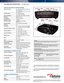 Page 2TAA COMPLIANT PROJECTORS — TX/TW615-GOV
OPTICAL/TeChnICAL sPeCIfICATIOns
Display Technology  
TX – Single 0.55” DMD DLP Technology by 
Texas Instruments 
TW – Single 0.65” DMD DLP Technology by 
Texas Instruments
Native Resolution     TX – XGA (1024 x 768) 
TW – WXGA (1280 x 800)
Maximum Resolution    UXGA (1600 x 1200), 1080p (1920 x 1080)
Brightness  3500 ANSI  lumens
Contrast Ratio  3000:1 (full on/full off)
Displayable Colors  1.07 Billion
Lamp Life and Type*    
4000/3000 Hours (STD/bright)  
230W...