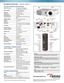 Page 2MULTIMEDIA PROJECTORS — TX635-3D, TW635-3D
OPTICAL/TECHNICAL SPECIFICATIONS
Display Technology TX– Single 0.55” DC3 DMD DLP  TW– Single 0.65” DC3 DMD DLP
Native Resolution  TX– XGA (1024 x 768)   TW– WXGA (1280 x 800)
Brightness 3500 ANSI  lumens
Contrast Ratio 10,000:1 (full on/full off)
Displayable Colors 1.07 Billion
Lamp Life and Type*   
6000/5000/3000 hours (Eco+/Eco/Normal) 240W 
Projection Method Front, rear, upright, inverted
Keystone +/- 40 Vertical
Uniformity > 85%
Aspect Ratio:  TX– 4:3...