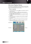 Page 2222
On-screen Display Menus
The Projector has multilingual On-screen Display menus that allow 
you to make image adjustments and change a variety of settings. The 
projector will automatically detect the source.
How to operate
1. To open the OSD menu, press Menu on the Remote Control or 
Projector Keypad.
2.  When OSD is displayed, use ◄► keys to select any item in 
the main menu. While making a selection on a particular page, 
press ▼ or  Enter to enter sub menu.
3.  Use ▲▼ keys to select the desired...