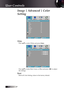 Page 2828
Image | Advanced | Color 
Setting
White
Press ▲▼ to select White and press Enter.
Press ▲▼ to select Red, Green, or Blue and press ◄► to adjust 
the settings.
Reset
Reset all Color Setting values to the factory default.
User Controls 
English   