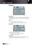 Page 3232
Display
Edge Marsk
Edge Marsk function removes the noise in a video image. Edge 
Marsk the image to remove video encoding noise on the edge of 
video source.
Zoom4
Press ◄ to reduce the size of the image.
4Press ► to magnify an image on the projected screen.
Image Shift
Shifts the projected image position.
4Press ▲▼  to select horizontally or vertically.
4Press ◄ ►  to adjust settings.
V Keystone
Press ◄ or ► to compensate for vertical image distortion when 
the projector is positioned at an angle to...