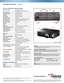 Page 28.66ʺ
7. 0 ʺ
2.79 ʺ
**YPbPr Via Adapter
Audio In/Out
Kensington lock port
Video
Mouse HDMI
VGA
**
AC Power
MULTIMEDIA PROJECTOR  — 
W304M
 †3D content can be viewed with active LCD shutter glasses or RF glasses w\
hen projector is used with 
compatible 3D player. Please visit www.Optoma.com for more information. 
*Lamp life is dependent on many factors, including lamp mode, display mo\
de, usage, environmental 
conditions and more. Lamp brightness can decrease over time.  
Warranty
2-Year Optoma Express...