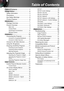 Page 11English
Table of Contents ............................1
Usage Notice ...................................2
Safety Information ...............................2
Precautions  .........................................3
Eye Safety Warnings  ..........................6
Product Features ................................6
Introduction ......................................7
Package Overview  ..............................7
Product Overview  ...............................8
Main Unit...