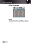 Page 34English
Setup | Language
Language
Choose  the  multilingual  OSD  menu.  Press ENTER  (              )  into  the  sub 
menu  and  then  use  the  Left  (◄)  or  Right  (►)  key  to  select  your  preferred 
language. 
User Controls 