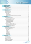 Page 3
English
Table of Contents
Table of Contents ........................................................................\
.................
Usage Notice  ........................................................................\
........................2
Safety Information  ........................................................................\
........................2
Precautions........................................................................\
...................................3
Eye...