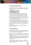 Page 15English
15
English
15
Installation
Warning Indicator
 When the “LAMP” indicator lights red, the projector will 
automatically shut itself down. Please contact your local 
reseller or service center. See pages 62-63. 
 When the “TEMP” indicator lights red, it indicates the pro-
jector has overheated. The projector will automatically shut 
itself down.
  Under normal conditions, the projector can be switched on 
again after it has cooled down. If the problem persists, you 
should contact your local...