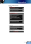 Page 35
English
35

Appendices

Problem: Message Reminders
 Fan fail: 
 
 Over temperature:  
 
 Power Off:  
 
  Replace the lamp:  
 
    