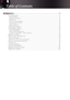 Page 2Table of Contents
Appendices ........................................................................\
..............................................75
Troubleshooting ........................................................................\
.................................................. 75Image Problems ............................................................................................................\
.................................. 75
Intermission Problems...