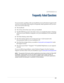 Page 391377
APPENDIX B
Frequently Asked Questions
If you encounter a problem with your handheld, do not call technical support until 
you have reviewed the following list of frequently asked questions and you have 
also reviewed the following:
nThis handbook
nThe Getting Started that came with your handheld
nThe README file located in the folder where you installed the Palm™ Desktop 
software on your Windows computer or on your installation CD for Macintosh 
users 
nThe Palm Desktop online Help
nThe Palm Desktop...