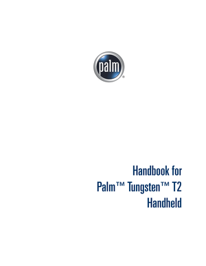 Page 1Handbook for
Palm
™ Tungsten™ T2
Handheld 