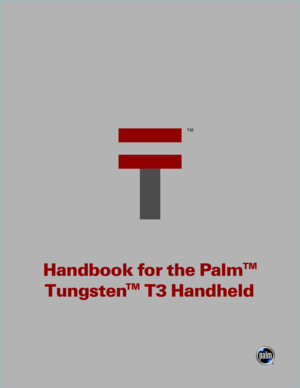 Palm Tungsten T3 Instructions Manual