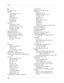 Page 262Index
252
B
Backlight 13, 222
Battery
conserving power 195
disposal 250
gauge 39
life and use 228
recharging 6
recycling 228
warning 250
Beaming
information 31–34
location of IR port 12
pen stroke to activate 222
problems with 245
See also Infrared
Bold font for text 63
Brightness control 13, 17
Business card for beaming 32
Buttons preferences 220–223
HotSync 222
HotSync buttons 222
pen 221
C
Calculator
buttons explained 86
memory 86
overview 85
recent calculations 85, 87
Calibration 16, 192
Call...