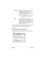 Page 145Chapter 6 Page 137
5. Click the Modem tab to display the modem settings and adjust the 
options as needed. See “Conducting a HotSync operation via 
modem” later in this chapter for more information.
6. Click OK.
To set the HotSync options on a Macintosh:
1. Double-click the HotSync Manager icon in the Palm folder.
2. Click the HotSync Controls tab and select any of the following 
options.
Serial PortIdentifies the port that HotSync Manager uses 
to communicate with the cradle/cable. The 
Palm Desktop...
