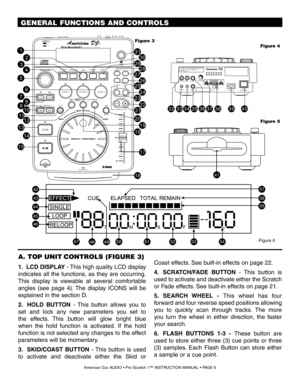 Page 6FX MIX
PARAMETER8%/12%/16% ON/OFFTRANS/
PA N
SAMPLE PITCH
ENTER
FLANGER/
ECHO
SCRATCH/
FADESGL/CTN
TIME REV PLAY
POWEROFF
ONPROFESSIONAL CD PLAYERPro- Scra tc h1
EJECT/ STOP
FLASH 1 FLASH 2 FLASH 3
MEMORY SAMPLER
FX
MIX
CUE
L
R
DIGITAL
OUT
HEADPHONE HEADPHONE
VOLUME
SERIAL NO:
CUE
AUDIO OUT
FLASH 115V
230VAC IN ~POWERON OFF
CAUTIONRISK OF ELECTRIC SHOCK
DO NOT OPEN
RISK OF ELECTRIC SHOCK
DO NOT OPEN
Complies with DHHs radiation Perfomance
standards. 21 CFR Subchapter J
Manufactured :
403938
37
36
35
34...