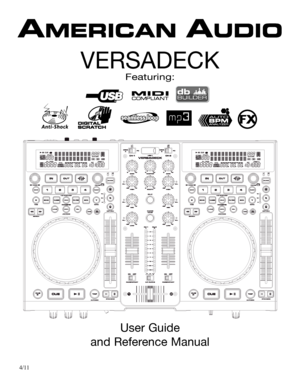 Page 1Featuring:
VERSADECK
User Guide 
and Reference Manual
 4/11     