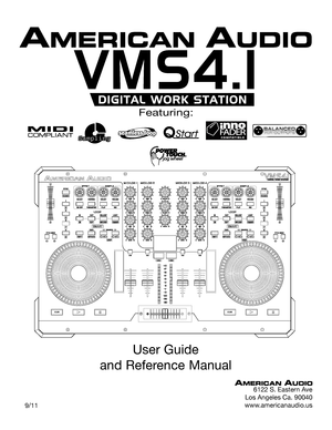 Page 1Featuring:
User Guide 
and Reference Manual
6122 S. Eastern Ave
Los Angeles Ca. 90040
www.americanaudio.us   9/11
SamplingSampling         