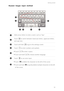 Page 16Getting started 
12
Huawei Swype input method
Slide across letters to enter a word, such as bay.
Touch to switch between lowercase letters, uppercase letters, 
and caps lock.
Touch and hold to go to the settings screen.
Touch to enter numbers and symbols.
•Touch to enter a space. 
•Touch and hold to choose another language. 
Touch to use voice input. 
•Touch to delete the character to the left of the cursor. 
•Touch and hold to quickly delete multiple characters to the left 
of the cursor. 
2
3456
1
7
1...