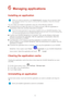 Page 1512 
6 Managing applications 
Installing an application  
You can obtain and install an application using any of the following methods:  
 Download it from an online app store or by using a browser. After the application is 
downloaded, follow the onscreen instructions to install it.  
 Connect your HUAWEI MediaPad to a computer. Then use the HiSuite or third -party 
software to  download the application. After the application is downloaded, follow the 
onscreen instructions to install it.  
 Use...