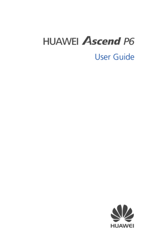 Page 1P6HUAWEI
User Guide 