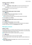 Page 107ExportingcontactstoaSIMcard
1 Open Contacts
.
2 T
ouch !Import/Export!
ExporttoSIM.IfyourdevicehasdualSIMsupport,touch!Import/Export
,andchoosetheSIMcardyouwanttoexportyourcontactsto.
3 Selectthecontactsyouwanttoexportandtouch .
4 T

ouchContinue.
UsingtheHuaweiBackupapptoimportcontacts
1 Open Backup
.
2 T

ouchRestore !Restorefrominternalstorage andselectNext.
3 Selectthebackupyouwanttorestore....