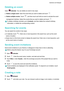 Page 123Deletinganevent
Open
Calendar.Youcandeleteaneventintwoways:
z Deleteasingleevent :Opentheeventthatyouwanttodeleteandtouch .
z Deletemultipleevents:Touch ,andthentouchandholdaneventtoactivatetheevent
managementinterface.Selecttheeventsthatyouwanttodeleteandtouch .
Todeleteabirthdayreminder,goto
Contacts,andthendeletethecontact'sbirthday
information,ordeletethecorrespondingcontact.
Searchingforevents...