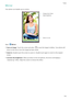 Page 139Tools
132
Mirror
Your phone can double up as a mirror.
Open Mirror.
• Save an image: Touch the screen and select to save the image to Gallery. Your phone will 
return to the mirror once the image has been saved.
• Zoom in: Double touch the screen to zoom in. Double touch again to revert to the original 
screen.
• Increase the brightness: When you blow on the microphone, the mirror will display a 
steamed up effect. Wipe the screen to remove this effect.
Zoom in or out
Change mirror frame
Adjust brightness 