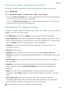 Page 141Settings
134
Increasing indoor positioning accuracy
Your phone uses Wi-Fi and Bluetooth for more accurate positioning when you are indoors.
1 Open Settings.
2 Touch Advanced settings > Location access > Menu > Scan settings.
• Turn on the Wi-Fi scanning switch. Location applications and services will continually scan 
for Wi-Fi networks for more accurate positioning.
• Turn on the Bluetooth scanning switch. Location applications and services will search for 
Bluetooth devices for more accurate...