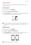 Page 10Highlights
5
Thumb mode
Thumb mode makes it easier to use phones with large screens and quickly share QR 
contact cards with friends.
One-hand layout
1 On the home screen, touch Settings.
2 Under All, touch One-hand UI > One-hand layout.
3 Enable One-hand layout. You can then swipe the virtual navigation bar to either side to 
change the screen layout, bringing everything within reach.
 This feature is available only on phones that support a virtual navigation bar. If the 
virtual navigation bar is...