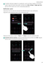 Page 36Getting Started 
29
 
To disable notification badges for an application, pinch two fingers together on the home 
screen to open the home screen editor, and then touch 
More settings > Badge app icons 
and turn off the switch next to the corresponding application.
Notification panel
Swipe down from the status bar and open the notification panel to view notifications.
Swipe left on the notification panel to go to the shortcuts tab.
Swipe up on the screen, or touch Back or Home to close the notification...