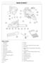 Page 2424 Ð English
WHAT IS WHAT?
What is what?
1. Cylinder cover.
2. Front handle.
3. Front hand guard.
4. Starter cover.
5. Chain oil tank.
6. Starter handle.
7. Adjuster screw, carburettor.
8. Choke control/Start throttle lock.
9. Rear handle.
10. Stop switch. Ignition on/off switch.
11. Fuel tank.
12. Muffler.
13. Bar tip sprocket.
14. Saw chain.15. Saw bar.
16. Bumper.
17. Chain catcher. Catches chain if it jumps or breaks.
18. Clutch cover.
19. Right hand guard. Protects right hand if chain breaks or...