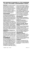 Page 47Fren ch --- 47
115491326 Rev. 2 4/30/12
DÉCLARATION DE GARANTIE DE LUTTE AN MISSIONS
U.S. EPA / CALIFORNIE / ENVIRONNEMENT CANADA
DROITS ET OBLIGATIONS DE
VOTRE GARANTIE:
L’Agence de Protection de l’Environnement des
E-- U, California Air Resources Board, Envi-
ronnement Canada et HUSQVARNA ont le
plaisir d’expliquer la garantie du système de
contrôle des émissions sur votre petit moteur
tout-- terrain, pour les années 2012 et plus tard.
En Californie, tous les petits moteurs tout-- ter-
rain doivent...