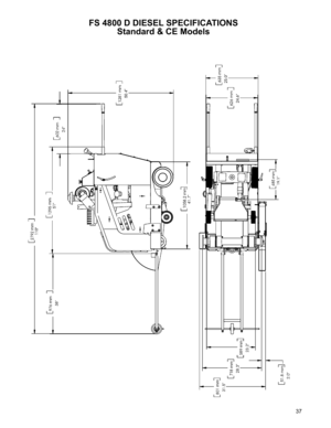 Page 37
37

FS 4800 D DIESEL SPECIFICATIONS
Standard & CE Models 