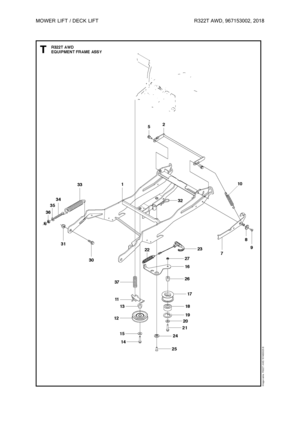 Page 42MOWER
LIFT/DECK LIFT R322TAWD,967153002, 2018 