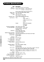 Page 5042
Appendix
Product Specifications
Item Description
Model No. PD7130/PD7150 DLP Front Projector
DLP Panel
Display method: PD7130→0.65” WXGA, DC3. 
                           PD7150→ 0.8” HD2 + DC3
Device method: Digital Light Processing (DLP
®)
Display Type DLP Chip, RGB optical shutter method
Resolution 1280 x 720 pixels
Lens 7130: F2.4~2.5, f=19.1~23.9
7150: F2.36~2.5, f=24.0~30.1
Projection Lamp 250 W / 200 W switchable UHP lamp
Input Sources Video VGA
YCbCr, YPbPr1, 2
CVBS (Composite Video)
S-Video...