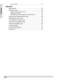 Page 8II
Contents
     Factory Reset........................................................................... 31
Appendix
Maintenance ........................................................................ 34
About the Lamp ................................................................... 35
     Caution Concerning the Lamp ................................................. 35
     Replacing the Lamp ................................................................. 35
     Temperature LED (Temperature...