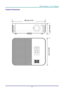 Page 52DLP® Projector – User’s Manual 
– 45 – 
Projector Dimensions 
 
 
 
 
 
300 mm (11.8”) 
96 mm (3.8”)
244 mm (9.6
”) 