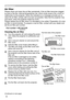 Page 64
62

Maintenance
Please check and clean the air filter periodically. If the air filter becomes clogged 
by dust or the like, internal temperatures rise, which could cause a fire, a burn or 
malfunction to the projector. When the indicators or a message prompts you to 
clean the air filter, comply with it as soon as possible. Note that the projector may 
shut down, when the projector heats too much.
Please replace the air filter when it is damaged or too soiled. Preparation of a new 
air filter is...