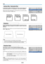 Page 53E-53
Vertical Flip / Horizontal Flip
In selecting the method of projecting to the screen, these functions are
set when the projector is in a suspended or a rear screen installation.
Select the item name “Vertical Flip” or “Horizontal Flip” and select the setting
contents with the SELECT () buttons.
View
“Vertical Flip” Off
“Horizontal Flip” Off“Vertical Flip” Off
“Horizontal Flip” On“Vertical Flip” On
“Horizontal Flip” On“Vertical Flip” On
“Horizontal Flip” Off
Keystone
Keystone distortion will occur...