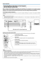 Page 32E-32
General Operation
Performing Mouse Operations on the Computer
with the Remote Control Unit
When a computer and the projector are connected, mouse operations can be performed on the computer using the
projector’s remote control unit. When projecting images from the computer, the projector can be operated and mouse
operations on the computer performed with the same remote control unit, making for efficient presentations.
Connecting the computer and projector
Use the USB cable included with the...