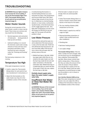 Page 26TROUBLESHOOTING
 26 • Residen