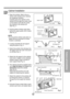 Page 1111
Features and Installation
Upper Guide
Window SashWindow sill
Front Angle
Upper guide
Frame Curtain
1
Foam-pe9
Foam-pe11
Cabinet
INDOOR OUTDOOR
INDOOR OUTDOOR
Sash track
Front AngleCabinet
About 12.7mm (
1/2)
About 12.7mm (
1/2)
Sill Support2
Nut4Bolt3
Screw (Type B)6
Screw (Type B)6
Sill support2
Sill support2
Screw (Type A)5
1. Open the window. Mark a line on
center of the window sill (or desired
air conditioner location).
Carefully place the cabinet on the
window sill and align the center mark
on...