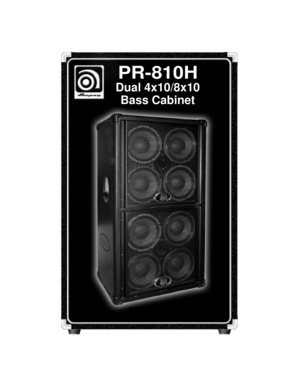 Page 1PR-810HDual 4x10/8x10
Bass Cabinet 