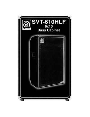 Page 1SVT-610HLF6x10
Bass Cabinet 